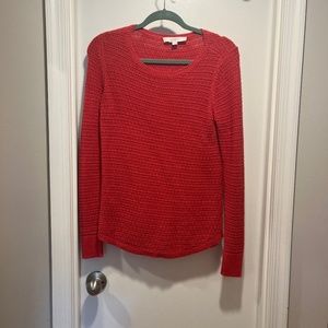 Coral long sleeve sweater